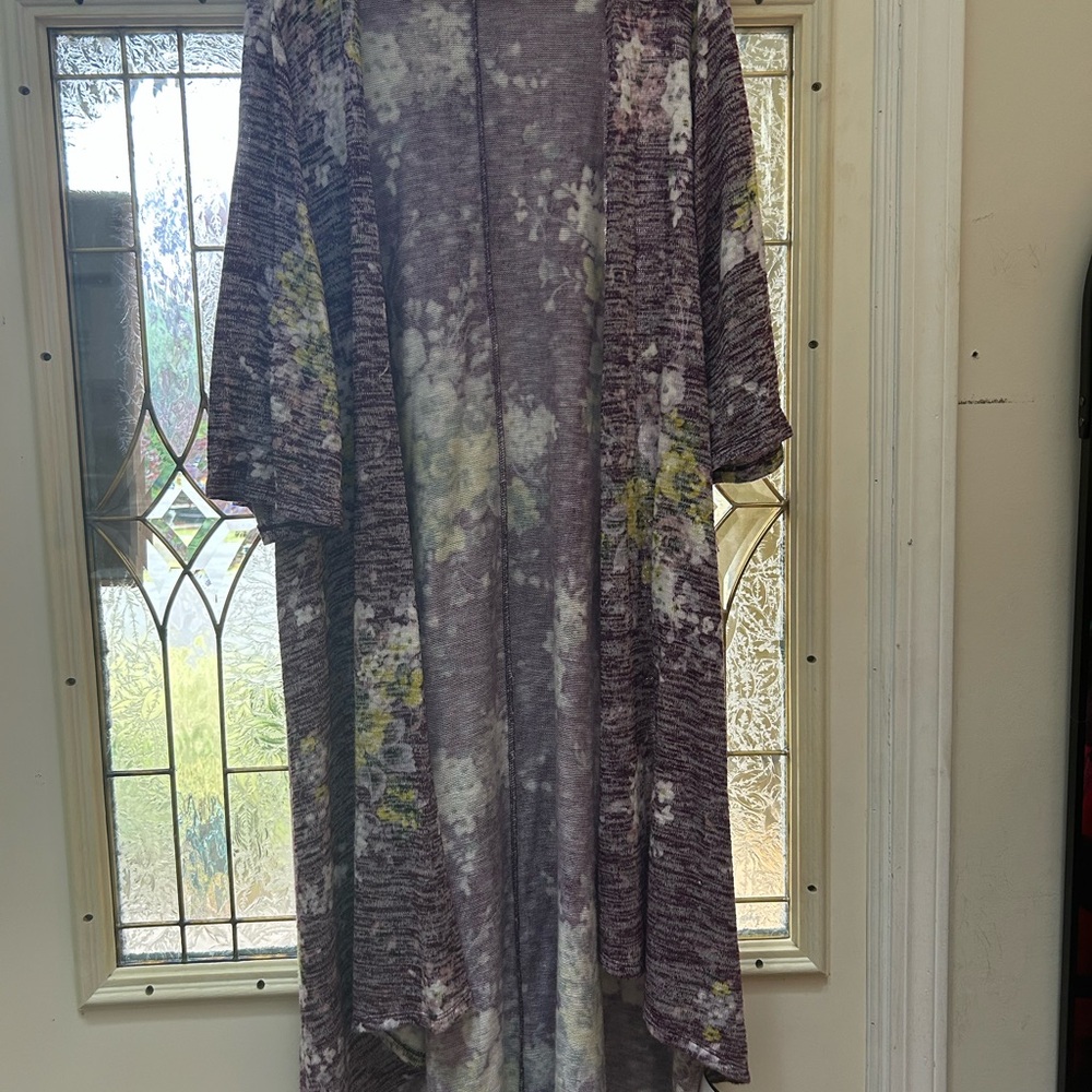Torrid size 2 Floral Purple Kimono